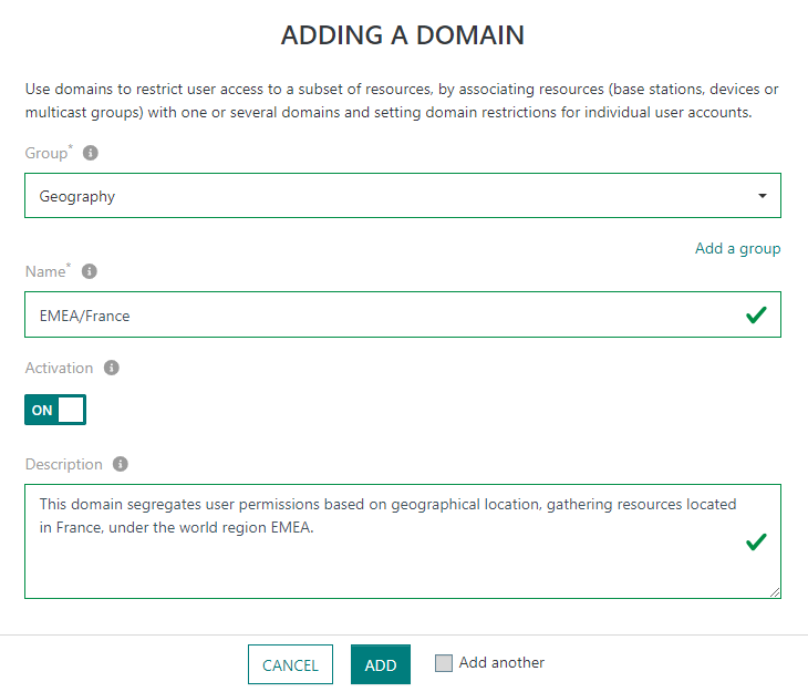 ADDING A DOMAIN