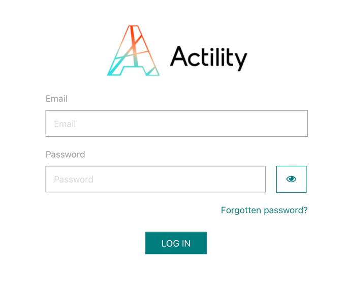 ThingPark Enterprise Login Screen