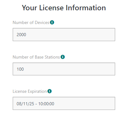 Informations sur la licence