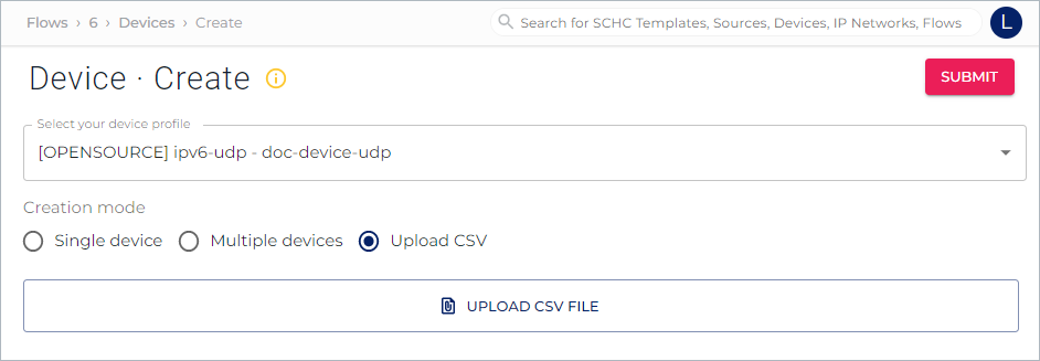 Upload CSV