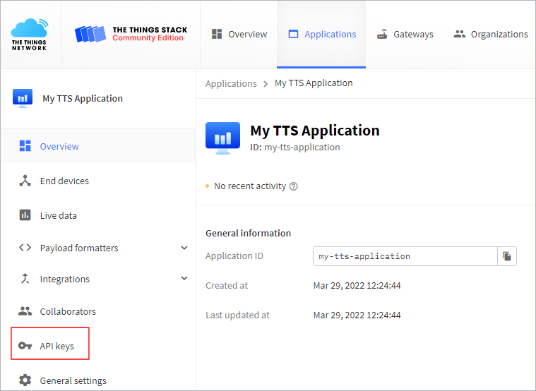 Create an API Key