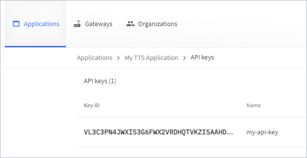 Create an API Key