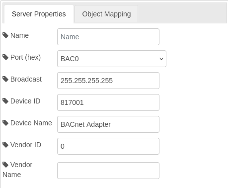 Server properties