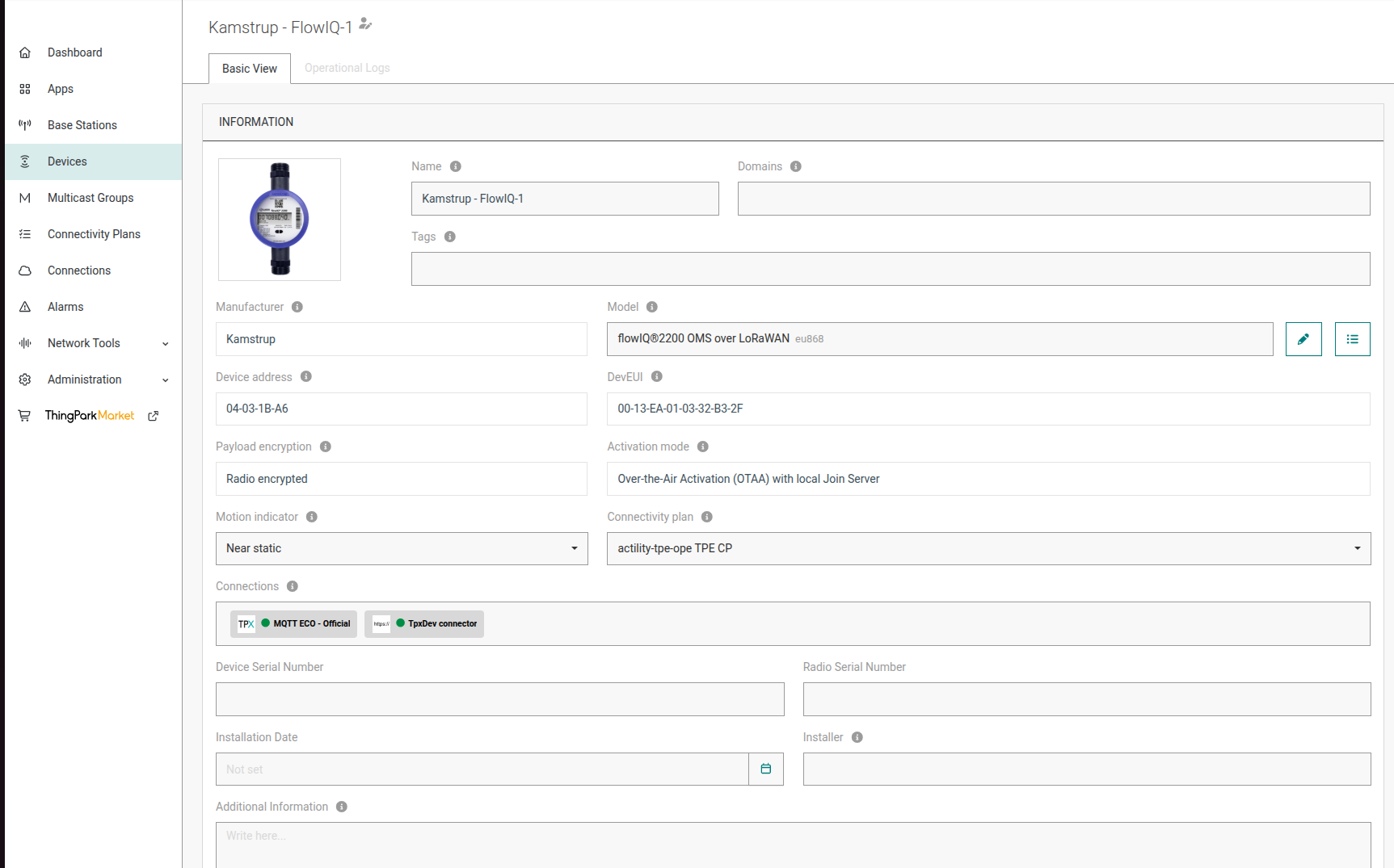 Device Created Page