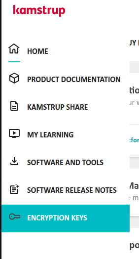 MyKamstrup Encryption Keys