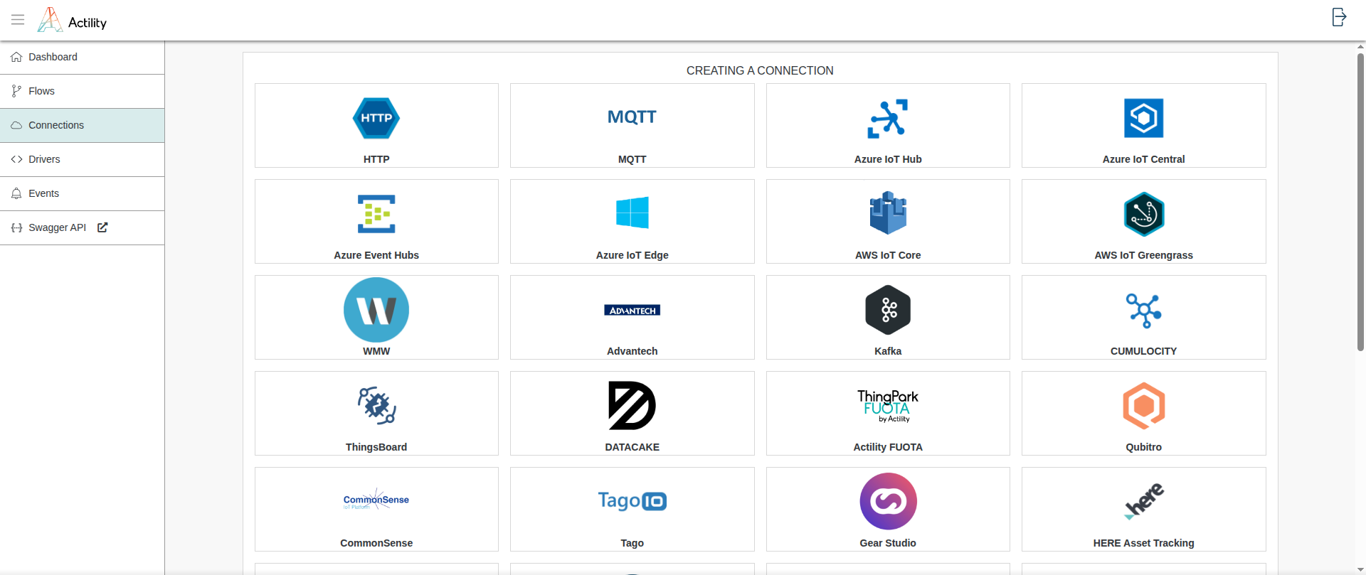 Create an Azure Event Hubs connection
